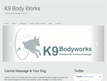 Tablet Screenshot of k9-bodyworks.com